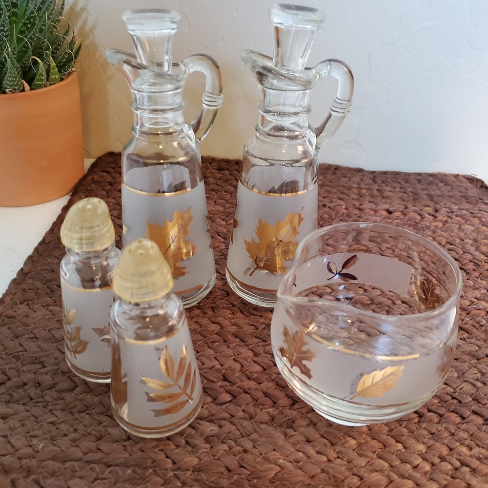 Starlyte Vintage Gold Leaves Glassware